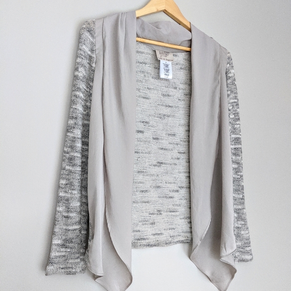 🇺🇸 Lola & Sophie Drape Cardigan Sweater Made in USA - Picture 3 of 6